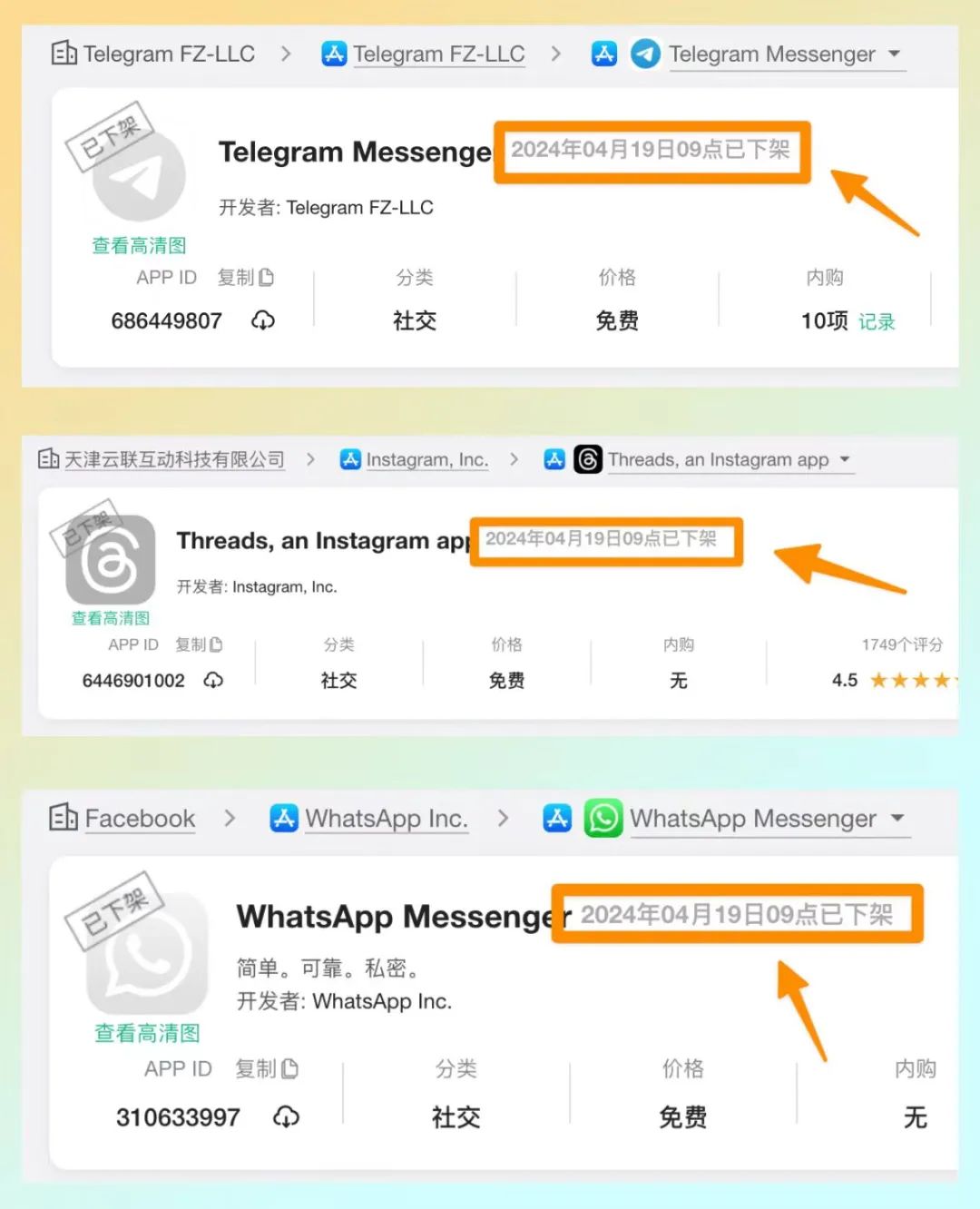 ټ Telegramй App Store ¼ܣWhatsApp Ҳ