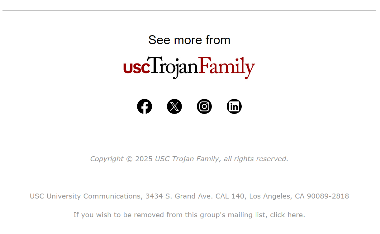Usc Trojan Family