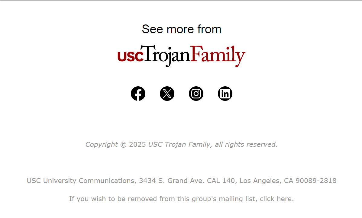 USC Trojan Family