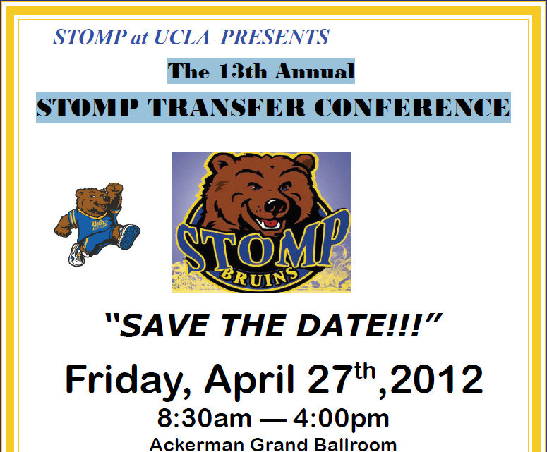 The 13th Annual STOMP TRANSFER CONFERENCE4/27, UCLA