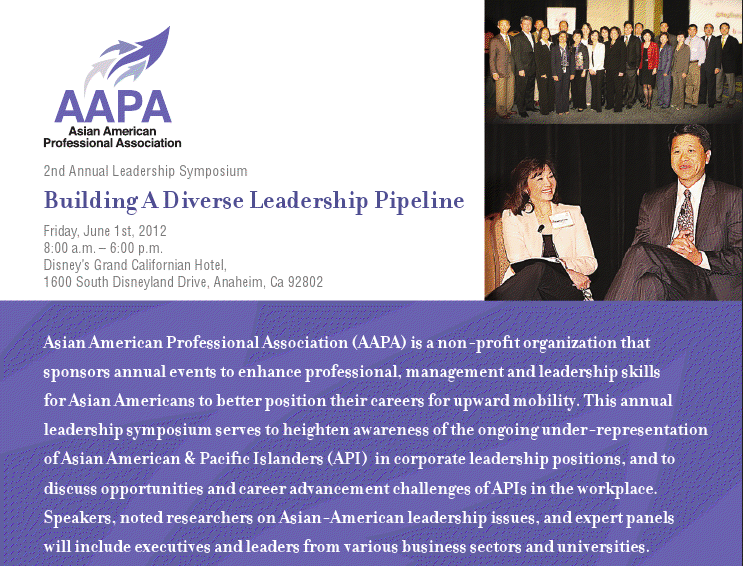 Asian American Profession​al Associatio​n Leadership Symposium6/1 Anaheim