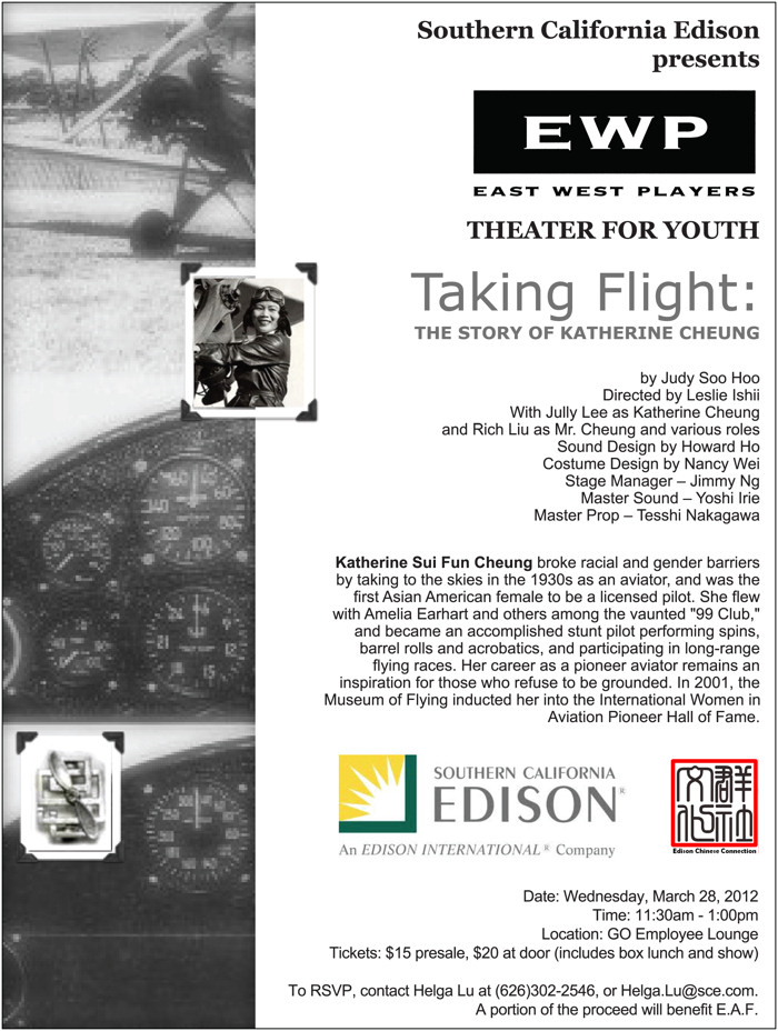 SCE & EWP Presents Taking Flight - the Story of Katherine Cheung3/28