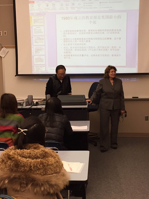 上海、安徽、江苏六所大学生代表团访问美国华裔教授专家网和BC
