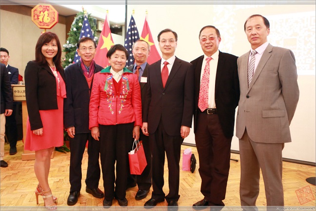 中国驻洛杉矶总领事馆举行2016学界新春招待会