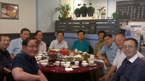 袁东参赞参加美国华裔教授专家网执委会聚会